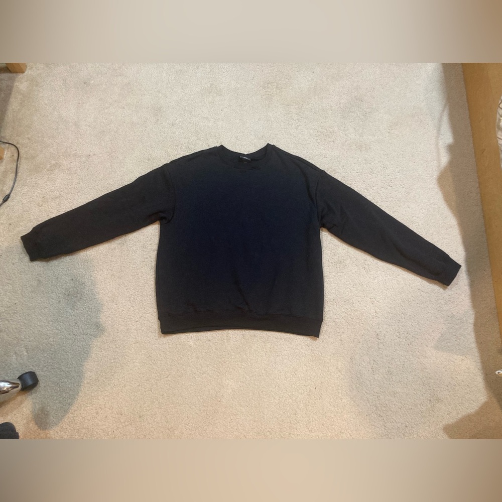 Men's H&M XL Black Loose Fit Sweatshirt